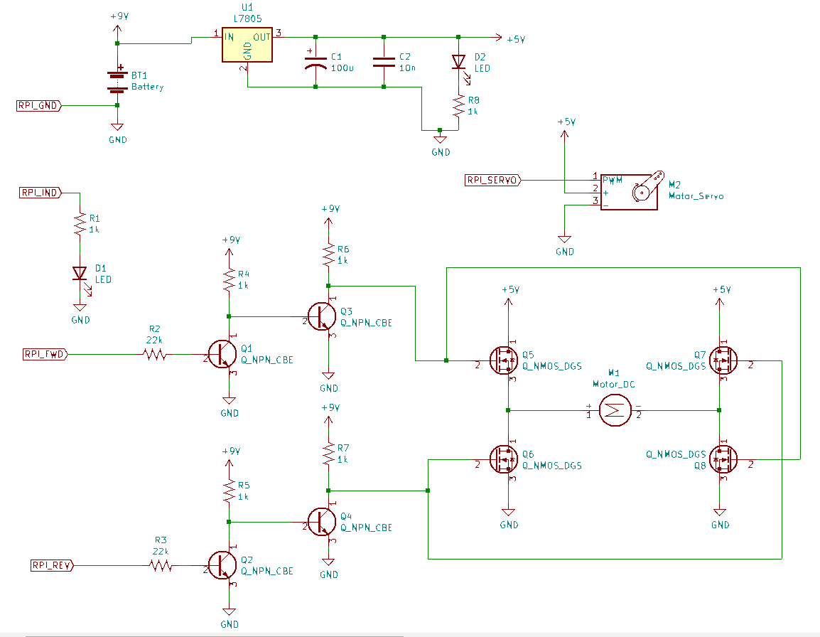 Schematic of the RC car